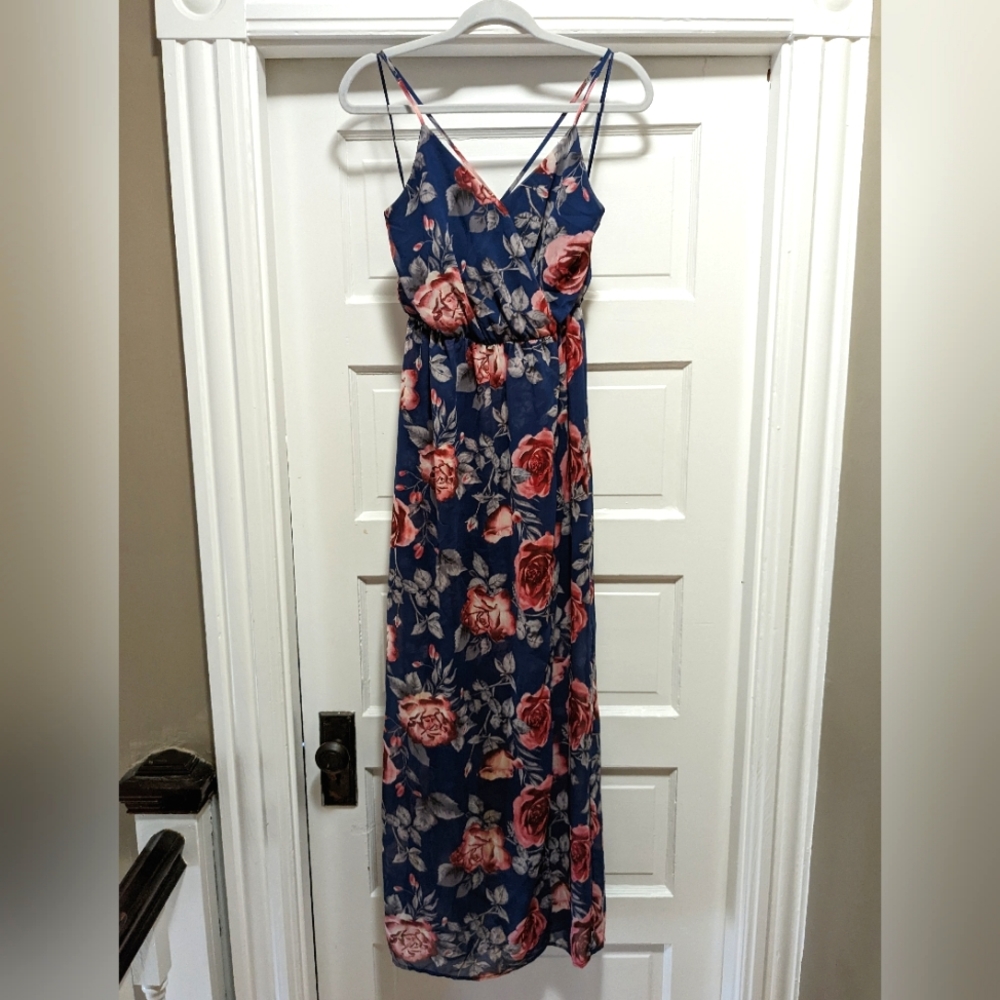 Sienna Sky- Small Blue Floral Dress